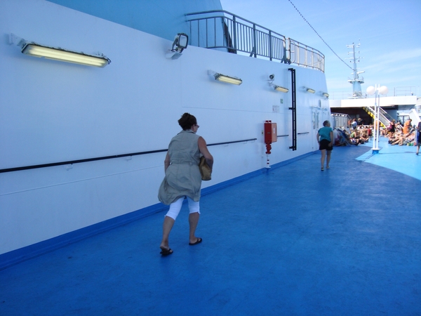 Op de boot naar Genua