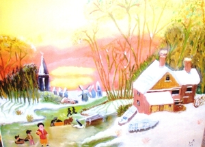MIJN EERSTE WINTERLANDSCHAP