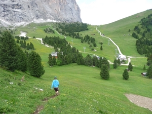 2009_07_09 026 Sellajoch (Passo Sella) - Otto tijdens afdaling, u