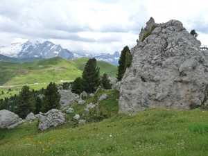 2009_07_09 058 Sellajoch (Passo Sella) - uitzicht Sellajoch