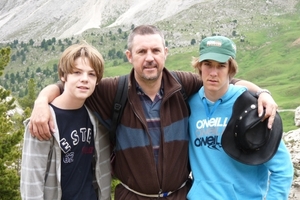 2009_07_09 063 Sellajoch (Passo Sella) - Danny, Benno, Otto