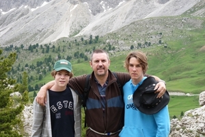 2009_07_09 064 Sellajoch (Passo Sella) - Danny, Benno, Otto