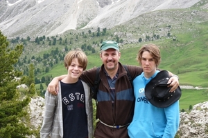 2009_07_09 065 Sellajoch (Passo Sella) - Danny, Benno, Otto