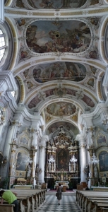 2009_07_14 006ABCD-pano Toblach (Dobbiaco) - kerk binnen, Mieke, 