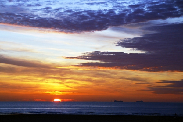Zonsondergang Zeebrugge