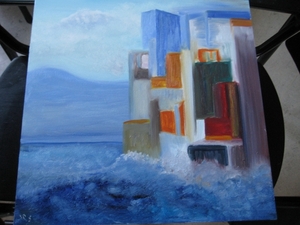 abstract met zee