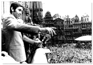 Merckx Eddy terug in Brussel na 1 Tourzege