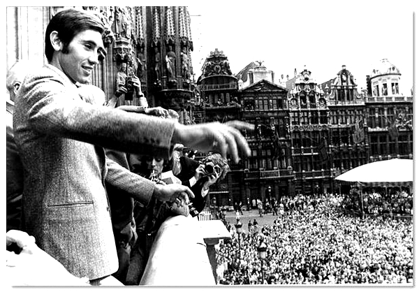 Merckx Eddy terug in Brussel na 1 Tourzege