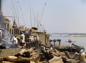india  varanasi  banaras near the ganges