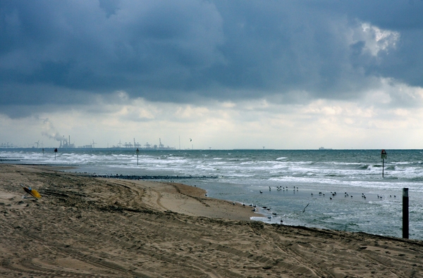 blauwe zeelucht