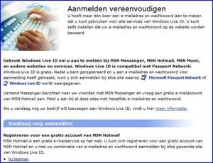 Hotmail adres erbij heeft ook  zijn voordelen