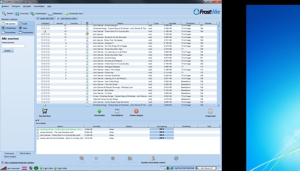 Frost Wire........ Downloaden  Mp3 nummers.