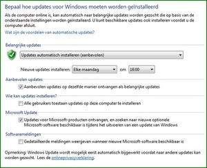 Bepaal zelf  tijdenWindows Update en wat met taakbeheer?