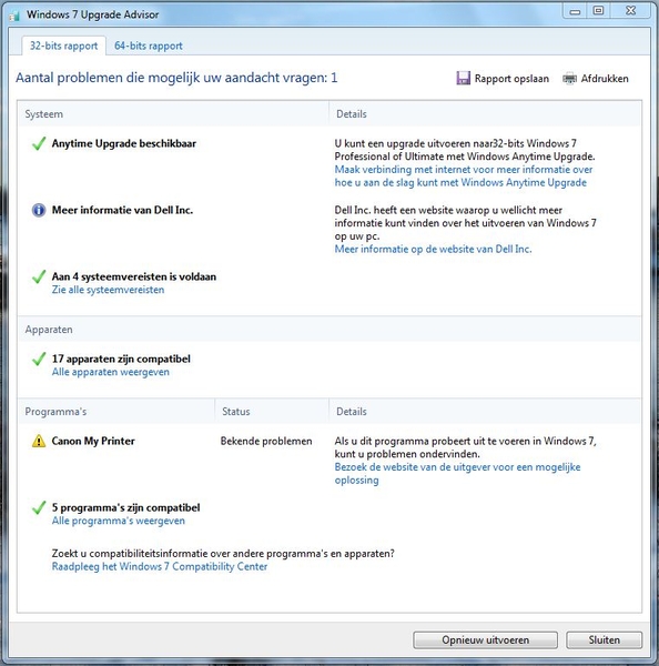Windows 7 Upgrade Advisor
