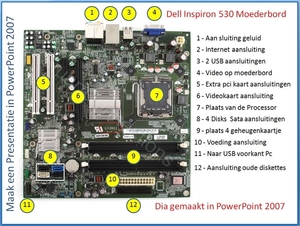 Dell Inspiron 530 moederbord