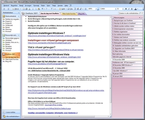 Gebruik One Note uit Office 2007 voor overnemen van  INFORMATIE