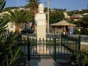 Zakynthos stad - standbeeld Vesalius