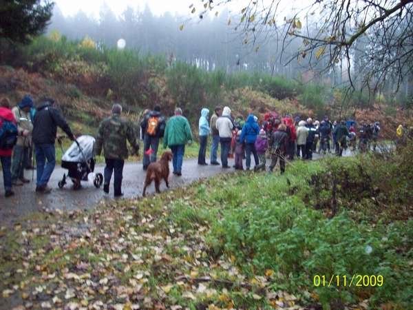 Eerste wandeling rond de camping Herfst 2009 (3)