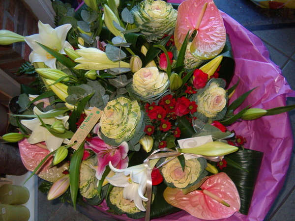 lelies, anthurium, chrysanten...