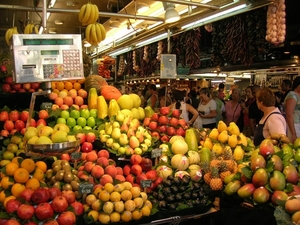 La Boqueria  fruits