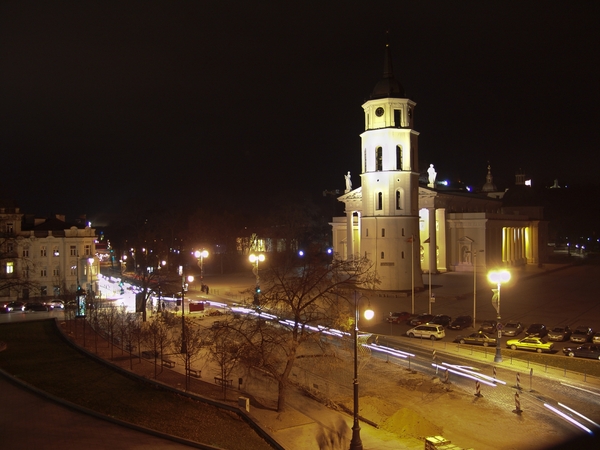 Kathedraal vanuit hotel Klaip�da