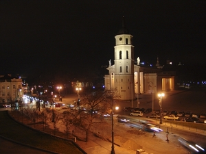 Kathedraal vanuit hotel Klaipda