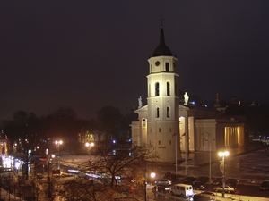 Kathedraal vanuit hotel Klaipda