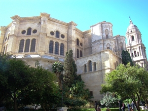 Achterkant van de kathedraal