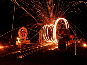 draaiend vuurwerk