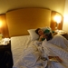 2009_11_01 01 Windsor Slought hotel - Mieke leest in bed
