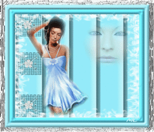 Dame in bleu
