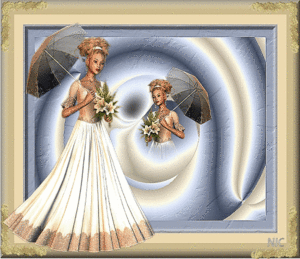 Dame met parasol
