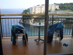 Foto genomen vanop mijn bed in het hotel...