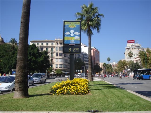 Toch wel warm h voor de maand oktober...