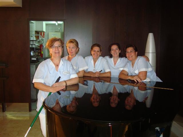 Het kuispersoneel van het hotel...echt toffe dames