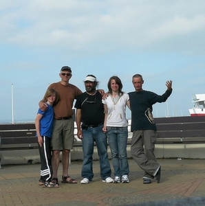 de bemanning: L-R:Wouter, Erik, Dirk, Ruth, Huub