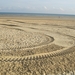 sporen in zand