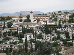 Alhambra zicht op San Nicolas