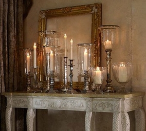 interieur 1 spiegel met kaarsen