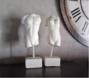 torso man en vrouw