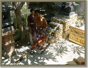 Ceremonie voor de nieuwe tempel