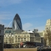 The Gherkin in het zakencentrum.