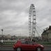 London Eye vanaf  de brug.