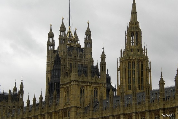 The Houses of Parliament.