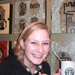 Marcella en haar StarBucks koffie.