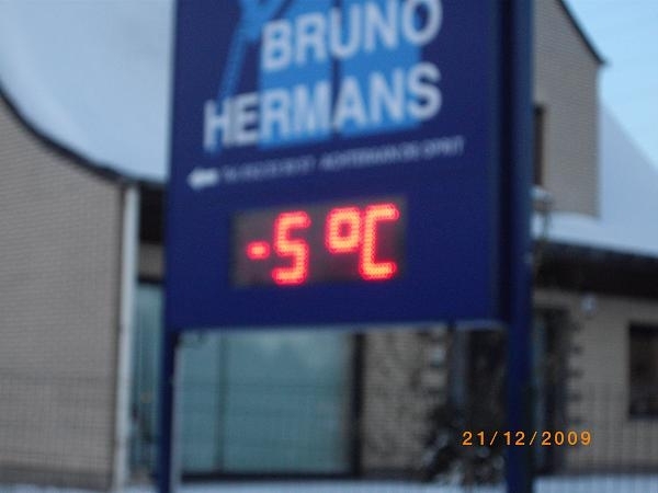 temperatuur - 5 Celsius