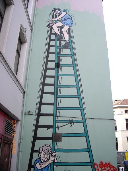 MUURSCHILDERING AAN DE MAROLLEN