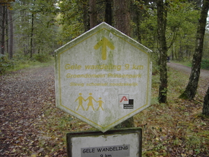 Gele wandeling