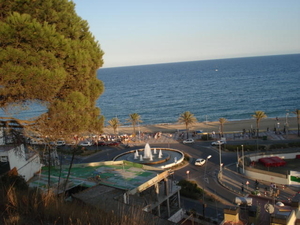 Uitzicht op zee, in Blanes