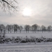 winterlandschap rond de vers te overloon